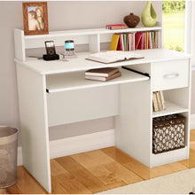 Load image into Gallery viewer, Pure White Axess Desk with Hutch

