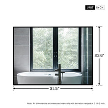 Load image into Gallery viewer, Black Ayalisse Bathroom Mirror 879AH
