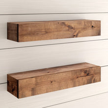 Load image into Gallery viewer, Ayansh 2 Piece Alder Solid Wood Shelf Floating Set
