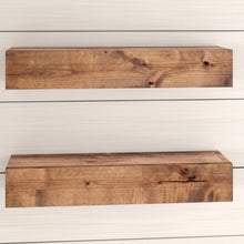 Load image into Gallery viewer, Ayansh 2 Piece Alder Solid Wood Shelf Floating Set
