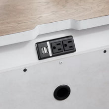 Load image into Gallery viewer, Ayden 30&#39;&#39; Tall 3 - Drawer Solid Wood Nightstand in Antique White/Chestnut
