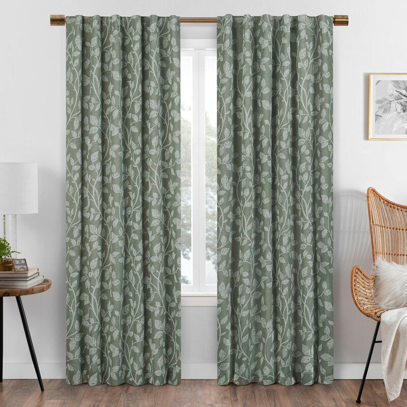 Ayden Max Blackout Rod Pocket Single Curtain Panel Set of 3 - GL463