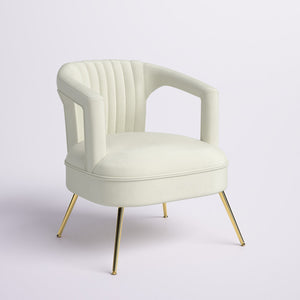 17" Ayla Upholstered Barrel Chair