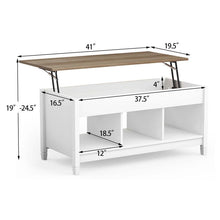 Load image into Gallery viewer, Azarias Solid Wood Lift Top Extendable Coffee Table with Storage 6705RR
