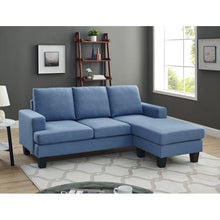 Load image into Gallery viewer, Azzareya 72.5&quot; Right Hand Facing Sofa and Chaise Blue #1407HW
