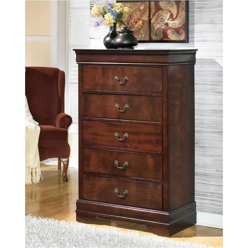 B376-46 Ashley Furniture Alisdair - Dark Brown Five Drawer Chest 1499AH