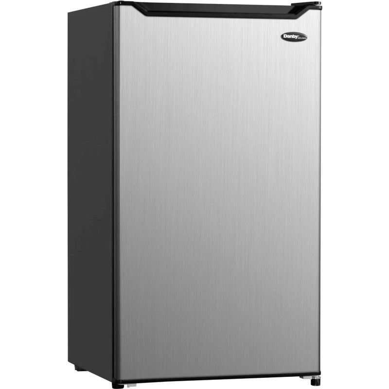 Danby® DCR044B1SLM Compact Refrigerator 4.4 Cu. Ft. Black/Stainless Steel 3136AH