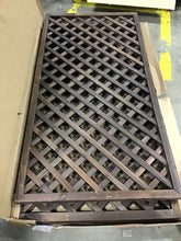Load image into Gallery viewer, 72&quot; H x 36&quot; W x 2&quot; D Lappin Wood Lattice Panel Trellis (Set of 3)
