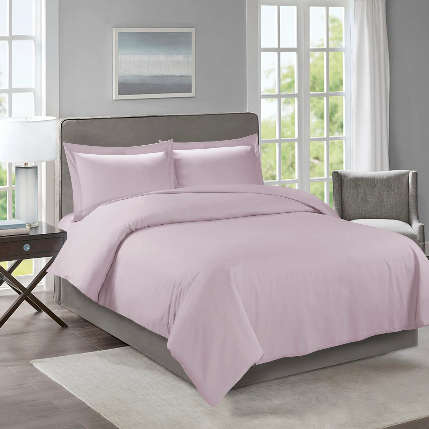 3-PIECE ULTRA SOFT SOLID DUVET COVER SET twin