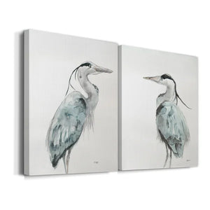 32" H x 48" W x 1" D BLUE HERON I - 2 Piece Wrapped Canvas Print