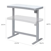 Load image into Gallery viewer, White Babin Height Adjustable Standing Desk
