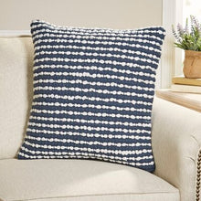 Load image into Gallery viewer, Babineaux Square Pillow Cover - Navy - *AS IS* - 411DC
