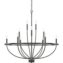 Load image into Gallery viewer, Babson 12 - Light Candle  Style Wagon Wheel Chandelier MRM2411
