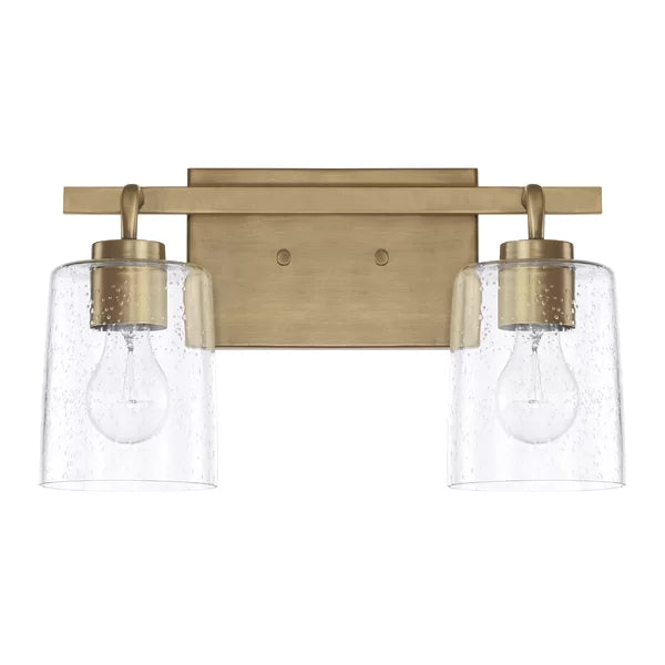 Aged Brass Babson 2 - Light Dimmable Vanity Light