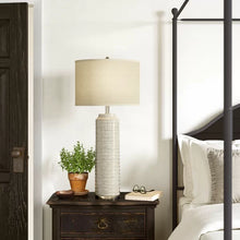 Load image into Gallery viewer, Baconton 39&quot; Off-White/Chrome Table Lamp, Set of 2 lamps
