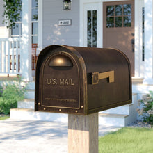 Load image into Gallery viewer, Bronze Baldwin Post Mounted Mailbox 1241AH
