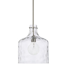Load image into Gallery viewer, Brushed Nickel Baldwyn 1 - Light Single Bell Pendant MRM3957
