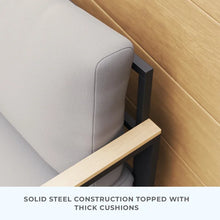 Load image into Gallery viewer, Baldwyn 81&#39;&#39; Wide Outdoor Patio Sofa with Cushions
