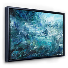Load image into Gallery viewer, 30&quot; H x 40&quot; W x 1.5&quot; D Balfor Wild Blue Ocean Waves V - Painting on Canvas
