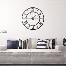Load image into Gallery viewer, Small Vintage Black/Rusty Brown Patches Balliol Wall Clock 6832RR
