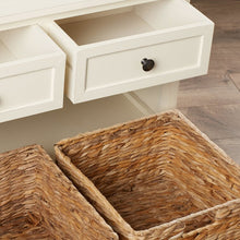 Load image into Gallery viewer, Ivory Balsam Drawers Storage Bench
