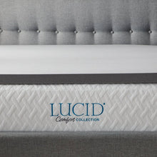 Load image into Gallery viewer, Full Bamboo Charcoal and Aloe Memory Foam Mattress Topper
