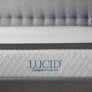 Full Bamboo Charcoal and Aloe Memory Foam Mattress Topper