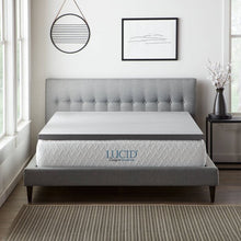 Load image into Gallery viewer, Full Bamboo Charcoal and Aloe Memory Foam Mattress Topper

