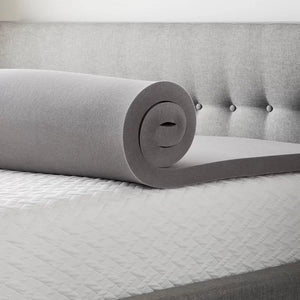 Bamboo Charcoal and Aloe 2" Memory Foam Mattress Topper twin XL