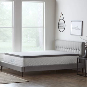 Bamboo Charcoal and Aloe 2" Memory Foam Mattress Topper twin XL
