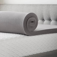 Load image into Gallery viewer, Bamboo Charcoal and Aloe 3&quot; Memory Foam Mattress Topper twin XL
