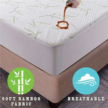 Load image into Gallery viewer, Twin Bamboo Hypoallergenic and Waterproof Fitted Mattress Protector
