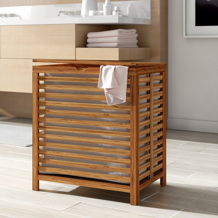 Bamboo Laundry Hamper 58AH