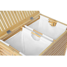 Load image into Gallery viewer, Bamboo Laundry Hamper Basket Set of 2 #2371HW
