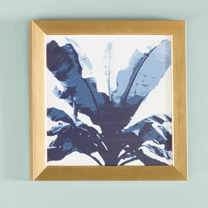 30" H x 30" W x 1" D Bananarama Navy by Deb Haugen - Picture Frame Graphic Art on Wood