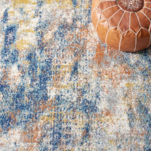 Load image into Gallery viewer, Banegas Abstract Area Rug in Blue/Yellow, Rectangle 9&#39; x 12&#39;
