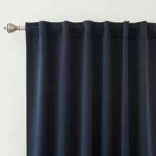 Load image into Gallery viewer, Bantam Solid Blackout Thermal Rod Pocket Curtain Panels, 52&quot;W x 96&quot;L (Set of 2)
