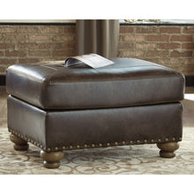 Load image into Gallery viewer, Banuelos Vegan Leather Ottoman
