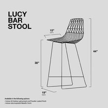 Load image into Gallery viewer, Lucy White Bar Stool (SET OF 2)
