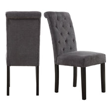 Load image into Gallery viewer, Gray Barbagallo Tufted Parsons Chair (Set of 2)
