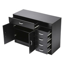 Load image into Gallery viewer, Barber Station Makeup Black Hair Salon Cabinet
