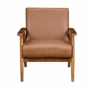 Barlow 21" Armchair, Color: Cognac Polyester Blend, #6336