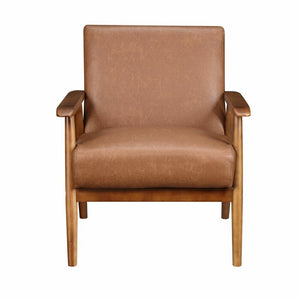 Barlow 21" Armchair, Color: Cognac Polyester Blend,#6361