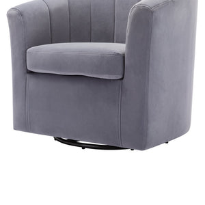 Barrentine Upholstered Swivel Barrel Chair