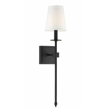 Load image into Gallery viewer, 20&quot; H x 5&quot; W x 5&quot; D Matte Black Barrett 1 - Light Dimmable Wallchiere (Set of 2) MRM/GL2825
