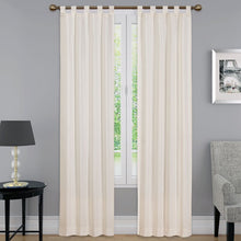 Load image into Gallery viewer, Barretti Cotton Blend Solid Sheer Tab Top Curtain Panels (Set of 4) GL831
