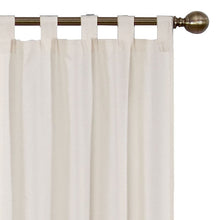 Load image into Gallery viewer, Barretti Cotton Blend Solid Sheer Tab Top Curtain Panels (Set of 2) GL2028
