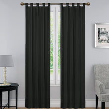 Load image into Gallery viewer, Barretti Cotton Blend Solid Sheer Tab Top Curtain Panels (Set of 2) B23MS4243
