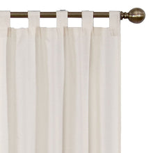 Load image into Gallery viewer, Barretti Cotton Blend Solid Sheer Tab Top Curtain Panels (Set of 4) GL831
