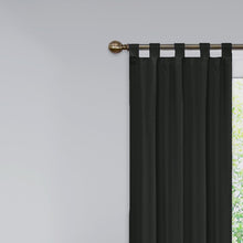 Load image into Gallery viewer, Barretti Cotton Blend Solid Sheer Tab Top Curtain Panels (Set of 2) GL858
